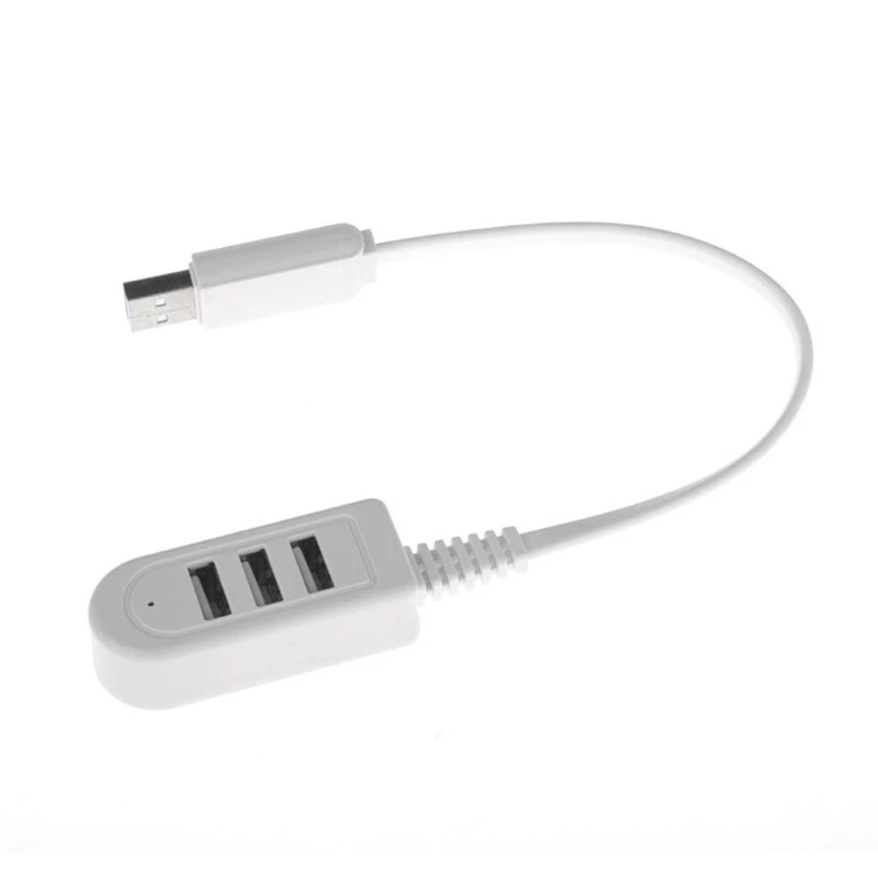 Office USB Gadget High Speed 3 Ports USB 2.0 Hub Extension Splitter for Laptop PC Computer Charger