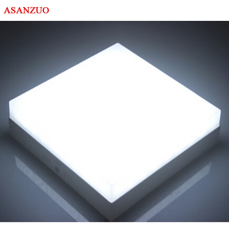 Goedkoop Vierkante Ronde Plafond LED Panel Down Light 6 w 12 w 18 w 24 w AC85 265V opbouw LED Plafond lamp is 2835SMD Aluminium PCB