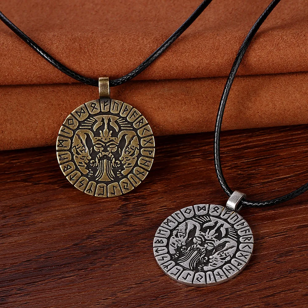 norse viking necklace pendant amulet rune necklace pendant nordic christmas gift for best friend