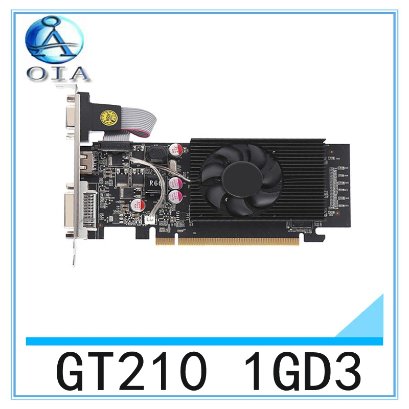  New Original Desktop Graphics Card GT210 1GD3 589/1000MHZ 1G/64BITdesktop computer independent  game  card  free shipping 