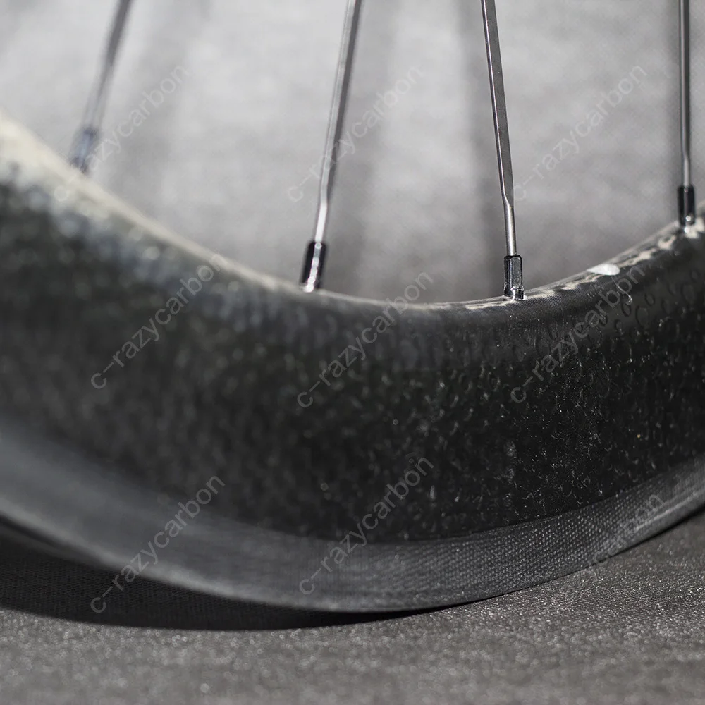 700c Dimple Carbon Surface Wheels 2 Years warranty 50mm Clincher Road Bike Carbon Wheel Front and Rear9