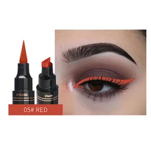 1 шт. двойные концы подводка для глаз ручка красочный водостойкий макияж для глаз длительная подводка для глаз со штампом Прямая поставка