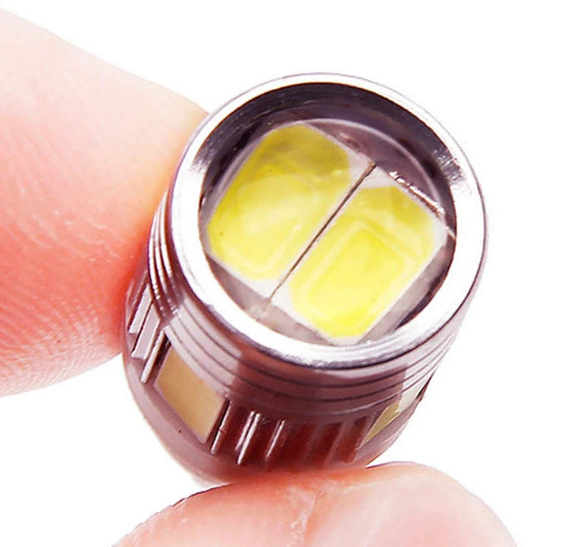  T10 5630 6SMD 194 168 W5W Universal Car Wedge Light with Projector Lens Lamp (3)