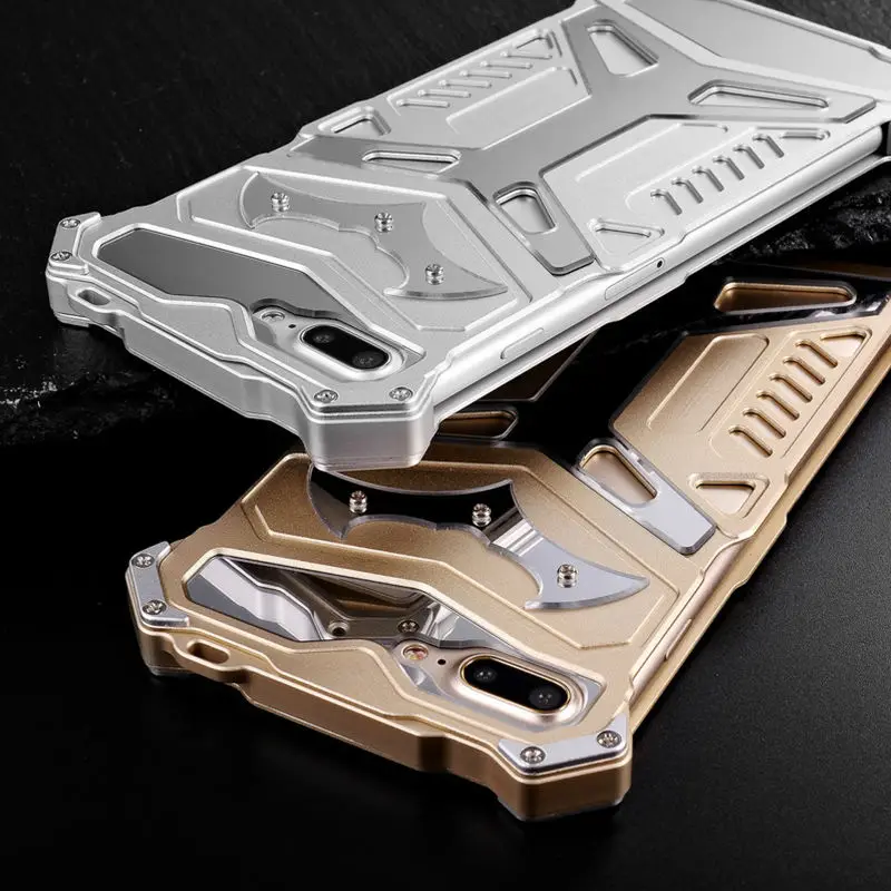 imágenes para REFUNNEY Iron Man Lujo Metal de Aluminio Caso de Parachoques para el iphone 7 Plus Cubierta Del Teléfono Capinha Coque Negro Oro Plata imágenes para REFUNNEY Iron Man Lujo Metal de Aluminio Caso de Parachoques para el iphone 7 Plus Cubierta Del Teléfono Capinha Coque Negro Oro Plata