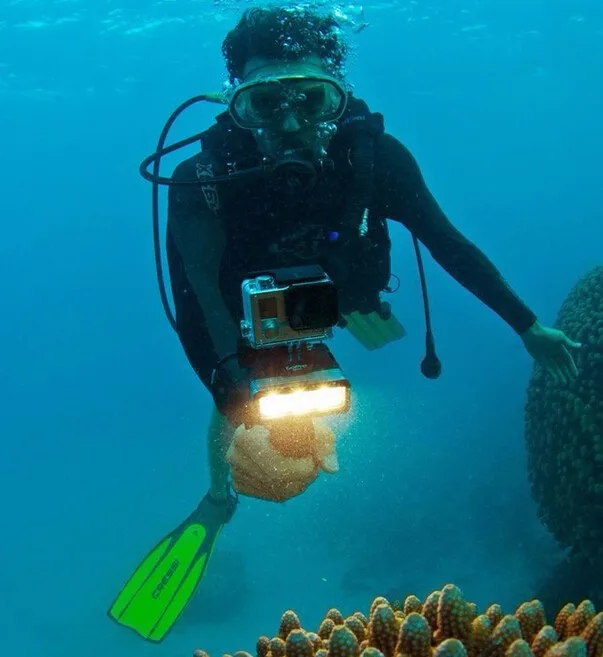 Nova go Pro à Prova Impermeável Água Led Flash Luz de Vídeo Mergulho Subaquático Luz para Gopro Hero4 Mais Sj4000 para Xiaomi yi Sjcam Acessórios - Image 6