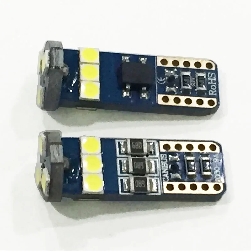 6 шт. T10 W5W CAN шина без ошибок 3030 9SMD светодиодсветильник пы с клиновидным цоколем