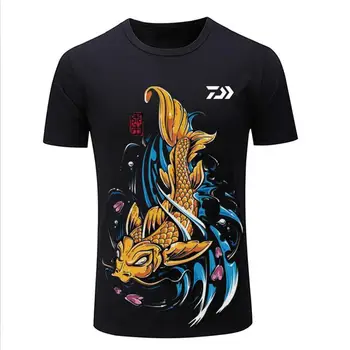 

2019 New Daiwa Fishing Clothings Quick Dry Sun Protection Fishing Shirts Anti-UV Fishing Clothes Short Sleeve Sport T-Shirt