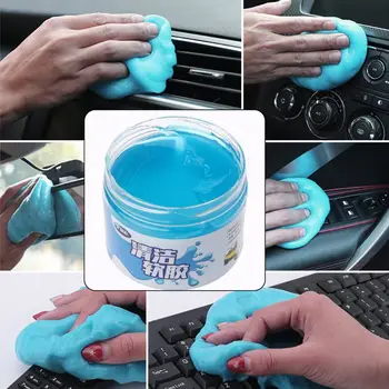 

New 1 Pc 160g Vehicle Car Cleaning Glue Slime Automobile Cup Holders Sticky Jelly Gel Compound Dust Wiper Cleaner Multifunction