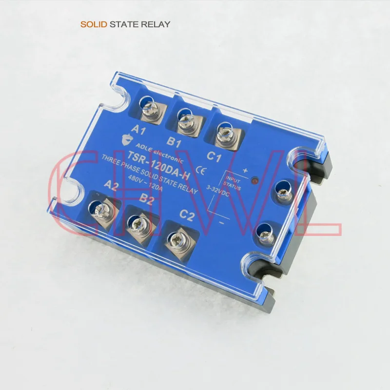 SSR Relais TSR 120DA 120A/480VAC DC controle AC Drie Fase Solid State