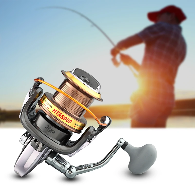 

1pc 8000 Series 12+1BB 4.6:1 Full Metal CNC Rocker Arms Fishing Reel Sea Fishing Long Shot Type Line Wheel