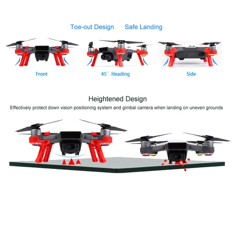 Шасси ноги кронштейн протектор повысить для DJI Spark RC Drone Professional заводская цена 20A Прямая