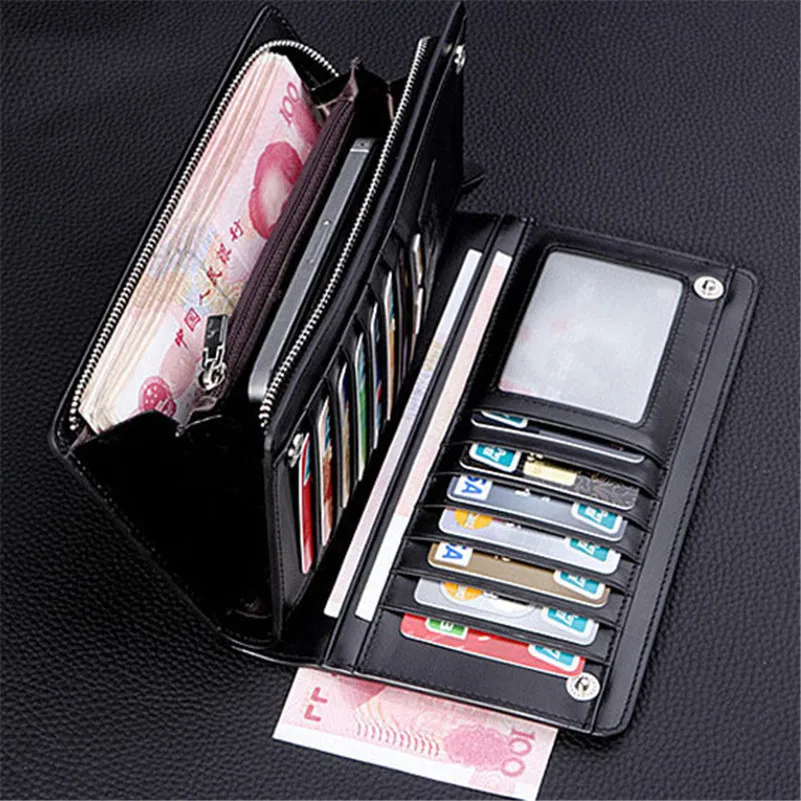 NEW Bifold Men Wallet Brand Famous Mens Leather Long Wallet Clutch Male Money Purse ID Card Holder Carteira Masculina NEW Bifold Men Wallet Brand Famous Mens Leather Long Wallet Clutch Male Money Purse ID Card Holder Carteira Masculina