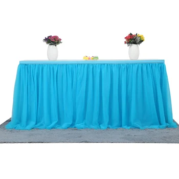 

Tulle Table Skirt Tablecloth for Party Wedding Home Decoration DIY Tableware Skirts Tutu Wedding Birthday Party Home Textile