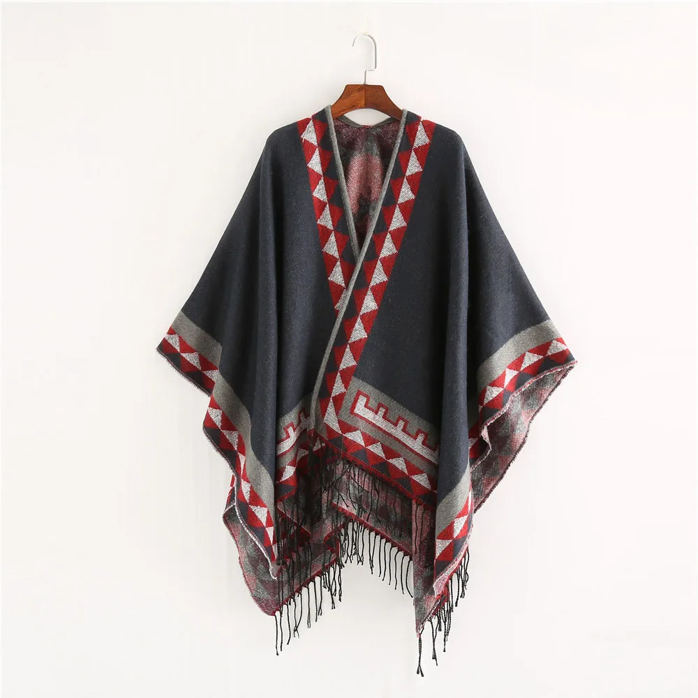 Best Price naB1N FS Indian Style Fashion Geometric Tassel Pashmina Poncho And Capes Coat Women Scarfs Autumn Winter Warm Shawl Cachemire Scarves Best Price naB1N FS Indian Style Fashion Geometric Tassel Pashmina Poncho And Capes Coat Women Scarfs Autumn Winter Warm Shawl Cachemire Scarves
