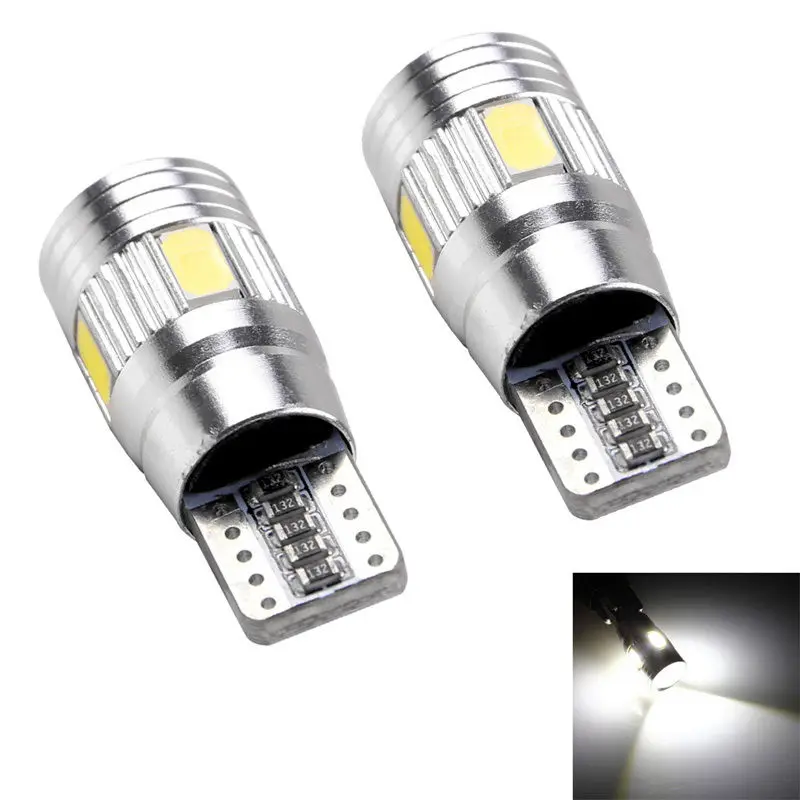 

4 LAMPADINE AUTO T10 W5W 6 LED 5630 CANBUS NO ERRORE LUCE POSIZIONE BIANCA