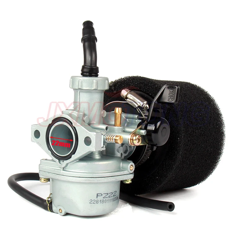 Карбюратор двигателя PZ22 22 мм и воздушный фильтр 38 для Keihin 125cc KAYO Apollo Bosuer XMoto Kandi