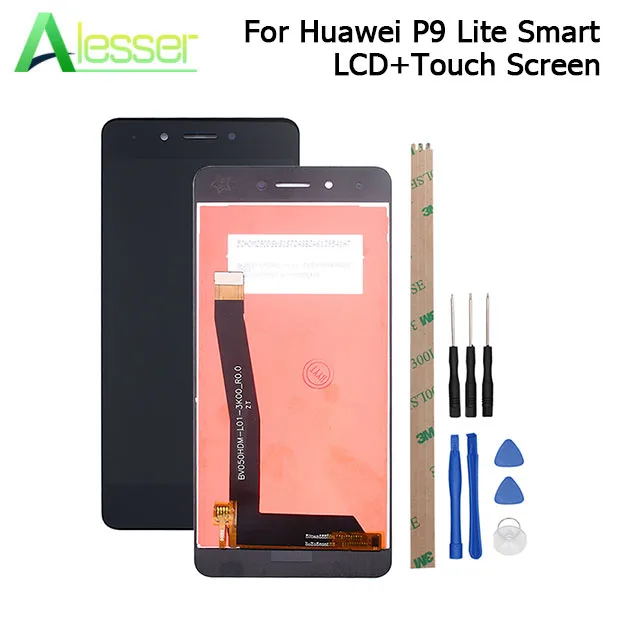 

Alesser For Huawei P9 Lite Smart DIG-L03 DIG-L22 DIG-L23 LCD Display And Touch Screen Assembly Replacement +Tools And Adhesive