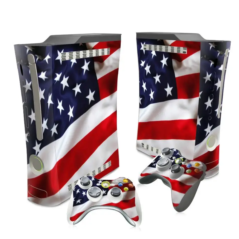 

Vinyl PVC For Xbox 360 Fat console and 2pcs controllers skin sticker
