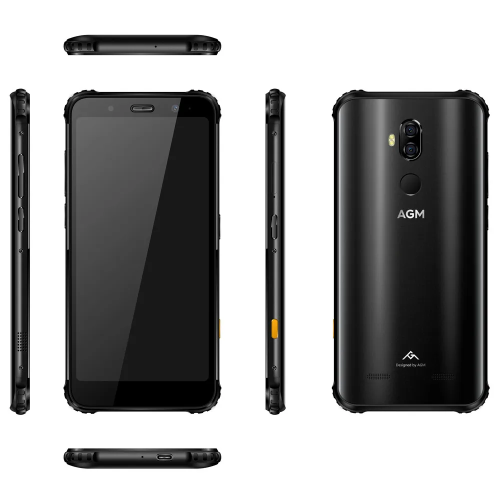 Смартфон AGM X3, 6 ГБ, 64 ГБ, IP68, водонепроницаемый, NFC, Snapdragon 845, 5,99 дюймов, 18:9, 12 м+ 24 м, задняя камера 12 Мп+ 24 МП, фронтальная камера 20 МП, отпечаток пальца - Цвет: Black