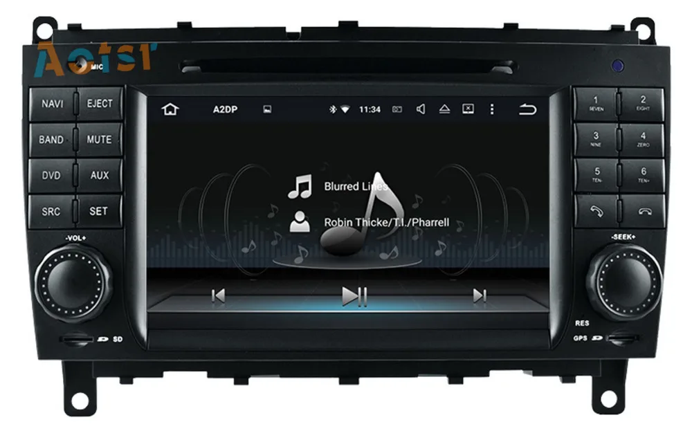 Discount Android 8.0 Car Radio Car CD DVD Player GPS Navigation Multimedia Stereo For Mercedes Benz CLK W209 2006-2012 CLS W219 2004-2008 3