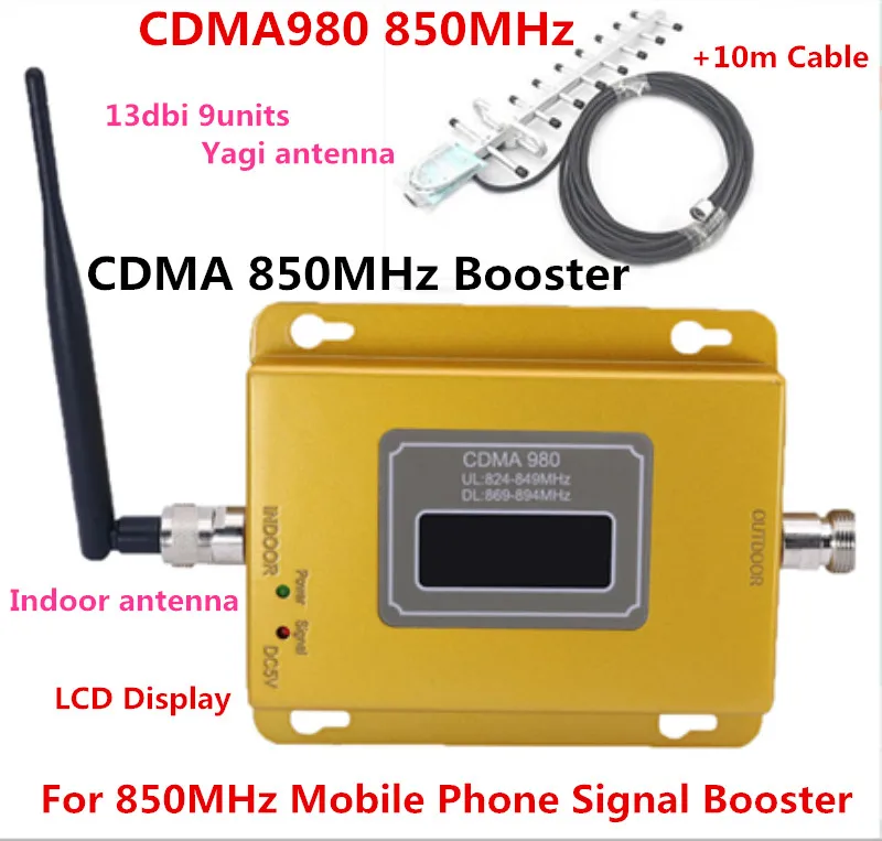 

2017 high quality repetidor de sinal de celular GSM CDMA 850 mhz celular repeater 850mhz mobile cdma850 signal booster amplifier