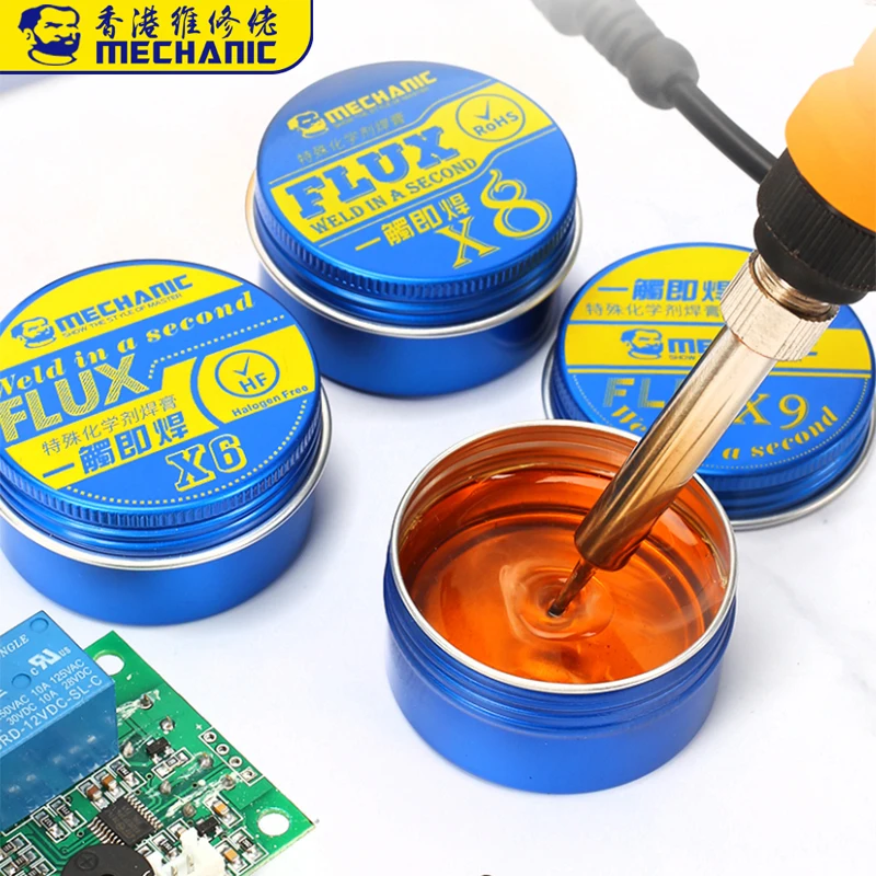 MECHANIC Rosin флюсовая паяльная паста X6/X8/X9 BGA Флюс Для сварочных паяльных