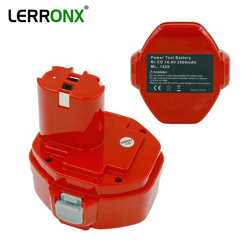 

Power Tools Rechargeable battery 14.4V 2000mAh Ni-CD for Makita Drills 1420 1422 1433 1434 1435 193985-8 Replacement battery