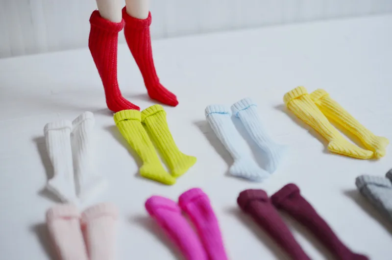 10 пар/лот кукольные носки ручной работы (подходит для Блит BJD pullip AZONE OB FR MOMOKO) SK 012|doll