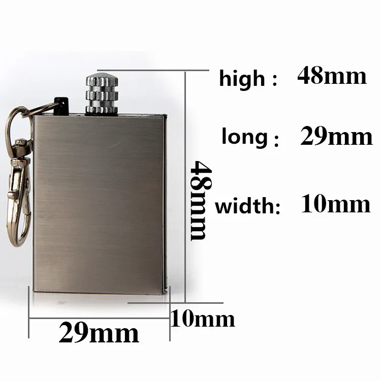 Кремневый огонь стартер спички портативный бутылка формы выживания инструмент Зажигалка Набор для наружного без масла