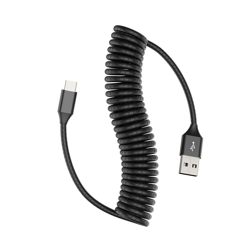 Зарядный кабель USB Type C для Samsung поддержка макс. 3 А 40 см спиральный передачи данных