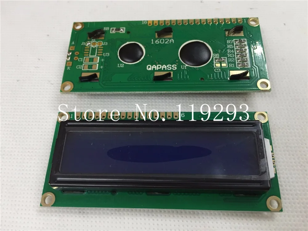 

LCD1602A blue screen blue screen blue LCD screen 5V white font with backlight--10PCS/LOT