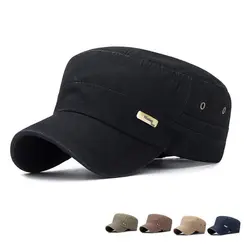 Высокое качество 2019 винтажные Промытые Мужские Солнцезащитные кепки для улицы хлопок твердая плоская кепка, шапка бейсболка, ковбойская