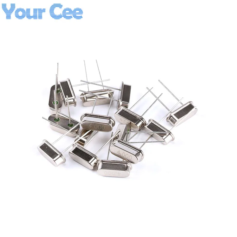 10pcs HC-49S 4MHz 4M Hz 4.000M 4.000 MHZ Through Holes Quartz Resonator Crystal Passive Oscillator