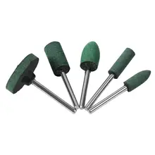 Tête de meulage en caoutchouc, 5 pièces, tête de meulage en caoutchouc, moule de finition, broyeur, outils de polissage rotatifs, têtes de meulage en caoutchouc
