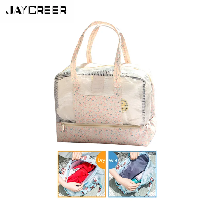 

JayCreer Swim Bag Capacity:20L Size: LXWXH(36X18X29CM) Dry Wet Separated For Gym, Pool, Beach