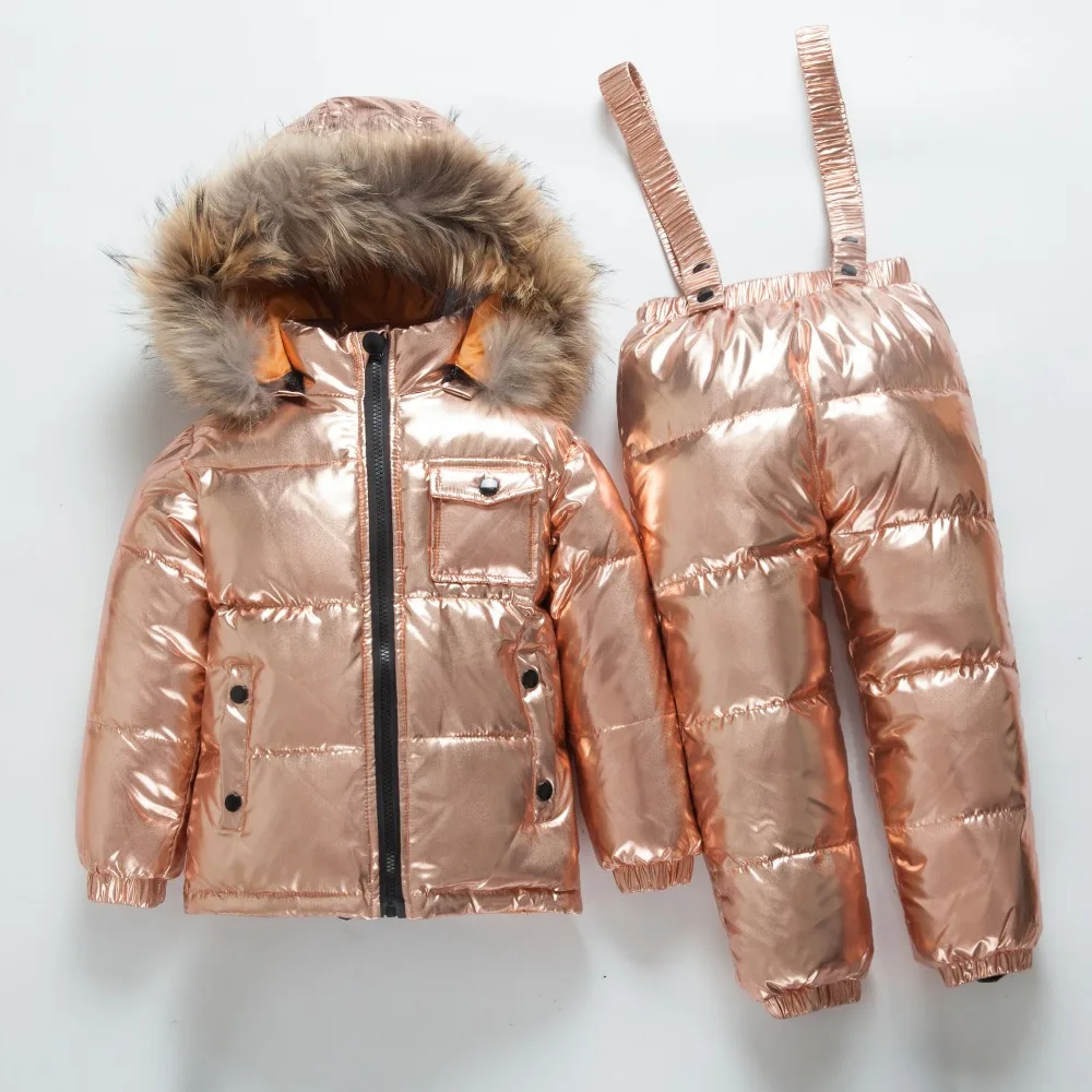 Г. Детская одежда для русской зимы, комплект одежды для девочек, новогодняя парка для мальчиков, куртки, пальто пуховая зимняя одежда