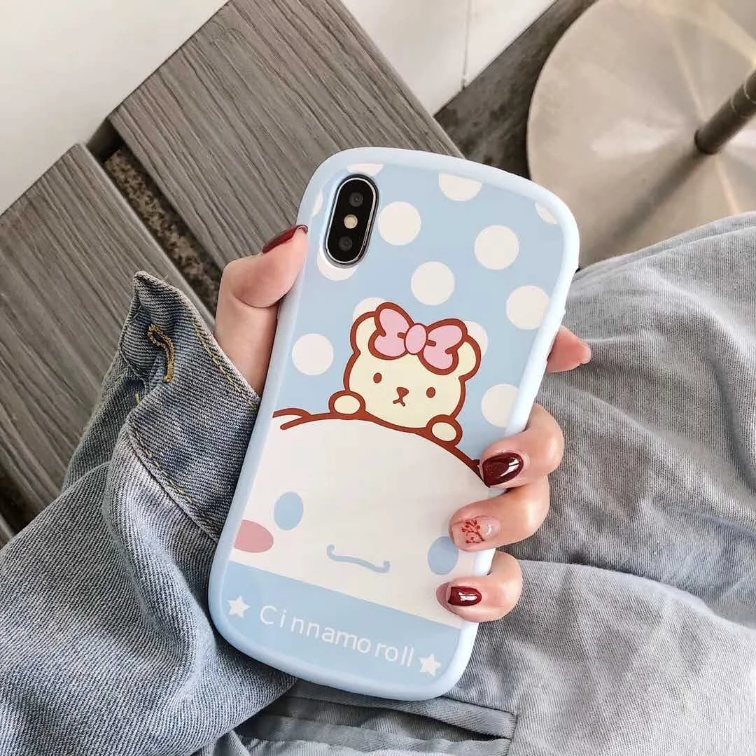 3D мультяшный чехол для телефона My Melody с двумя звездами для iPhone 6, 6s, 7, 8 Plus, X, XS, MAX, XR, мягкий силиконовый чехол с рисунком, Fundas, Coque Capa