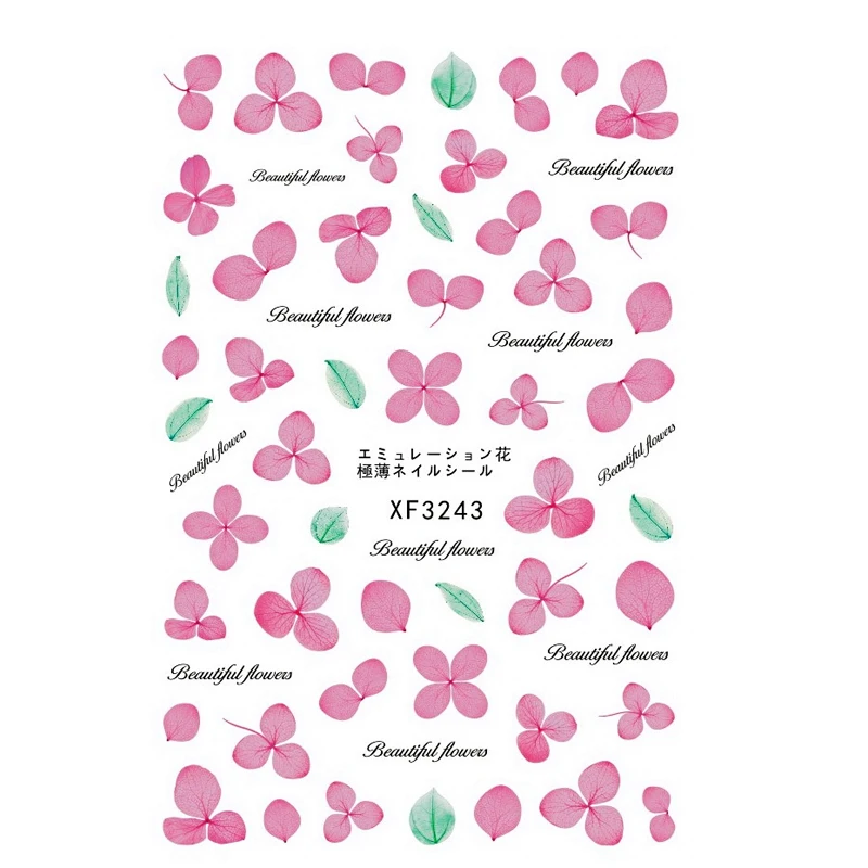 Цветные наклейки для ногтевого дизайна Forever Flower декоративные материалы маникюра