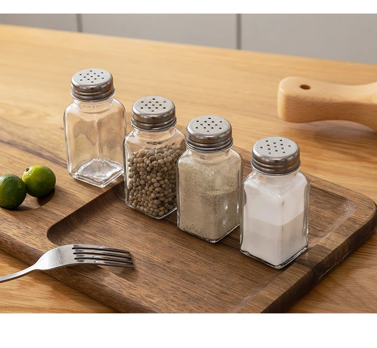 Onme 3 PCS Kitchen Plastic Spice Salt Pepper Shakers Seasoning Jar Can Barbecue Condiment Jar Bottles Cruet Container Spice Jar