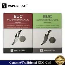 10 шт./лот испаритель керамический и традиционная катушка euc Clapton 0.3ohm Fit электронная сигарета Vaporesso Veco One Tank