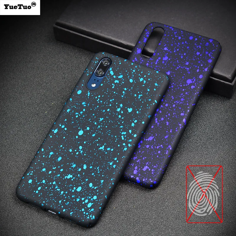 

YueTuo case for huawei p20 p 20 p20 pro 3d bling glitter matte protective luxury original hard back thin full cover coque etui