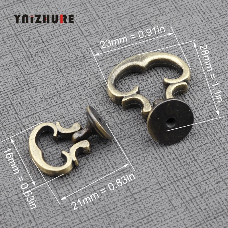 Винтажные ручки для шкафов из сплава мебельные кухонные ящика буфета кольцевые