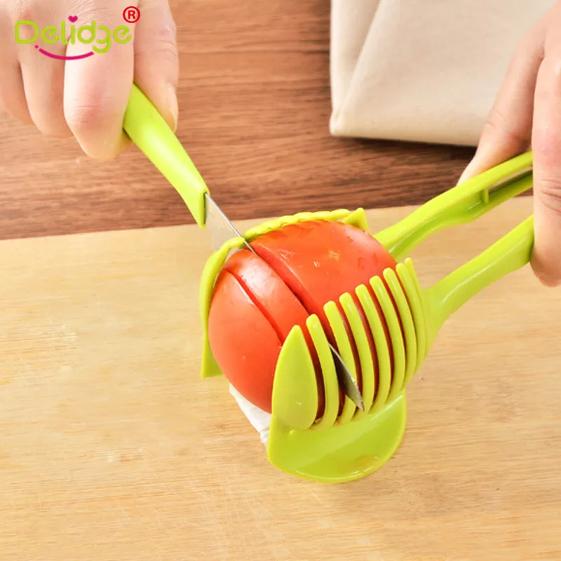 

1Pc Plastic Potato Slicer Vegetable Tomato Cutter Lemon Squeezer Fruit Shredder Avocado Knife Lemon Cut Holder Kitchen Accessory