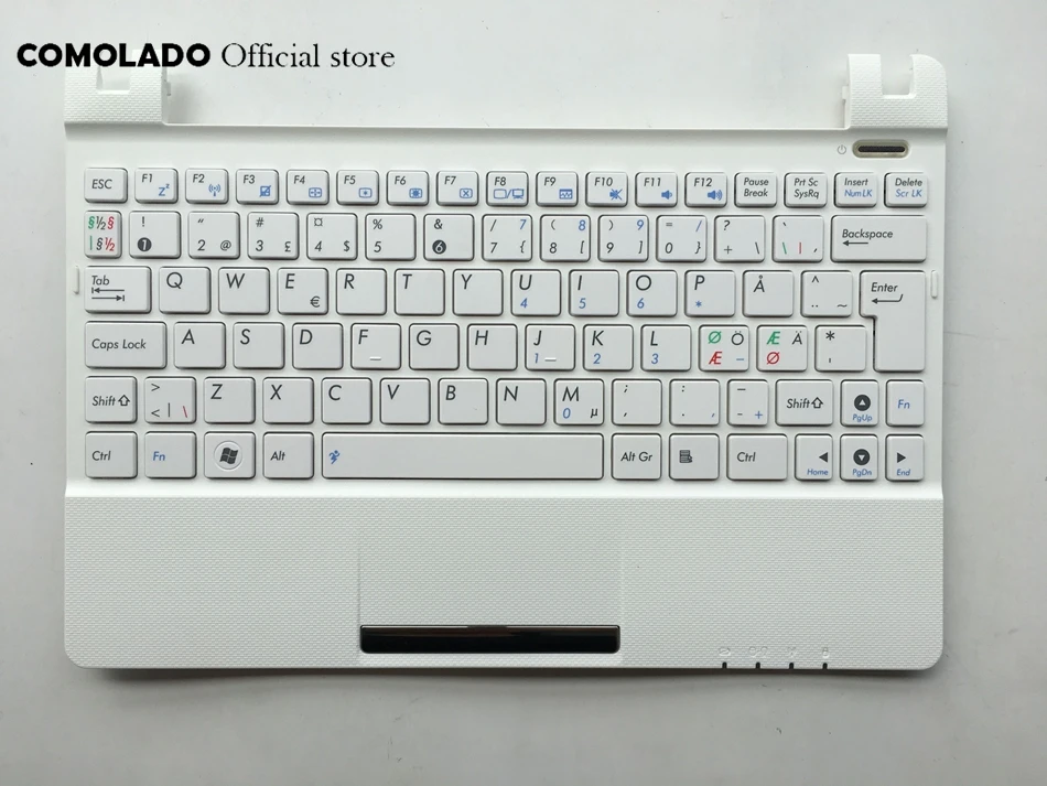 ND Скандинавская Клавиатура для ноутбука Asus EeePC SeaShell X101 X101H X101CH Whie с C корпусом