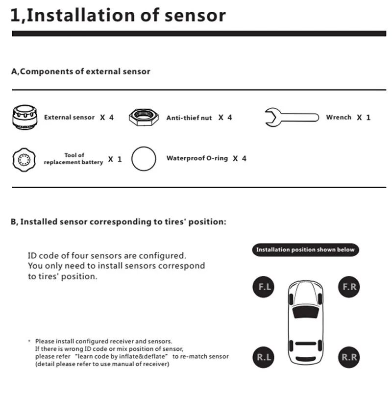 Smart автомобилей TPMS шин Давление мониторинга Системы Солнечный Мощность зарядки цифровой ЖК-дисплей Дисплей Авто охранной сигнализации