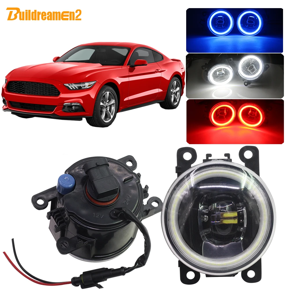 

Buildreamen2 For Ford Mustang Car 4000LM H11 LED Bulb Fog Light Angel Eye DRL 12V 2005 2006 2007 2008 2009 2010 2011 2012 2013