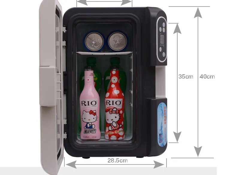 12 V/15L двойной холодильного Мини Автомобильный холодильник/мини бытовой холодильник/Термостат можно рефрижератор Дисплей инсулина