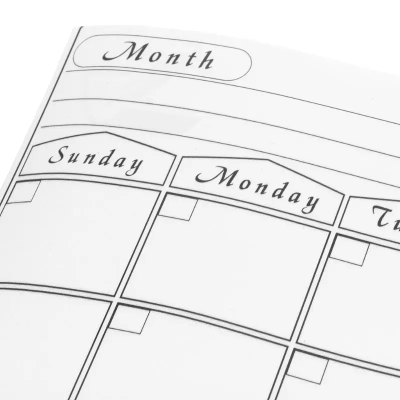 Магнитный холодильник Wall Art Стикеры календарь ежемесячный недельный планировщик белой доски стирания для Кухня 42x30 см недельный план