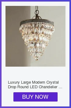 Modern Vintage Design Crystal E14 Ancient Gold Led Chandelier Lighting Fixtures for Home Loft Staircase Living Room Bedroom Lamp