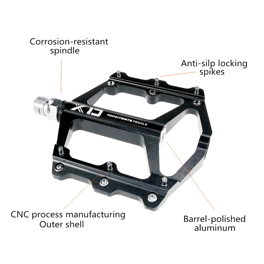 Алюминиевый сплав MTB XD плоский горный велосипедный Подшипник педали противоскользящие велосипедные части педали